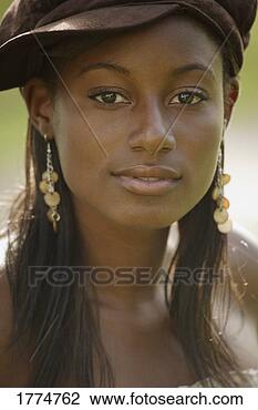Stock Photo - beautiful black 
female model. 
fotosearch - search 
stock photos, 
pictures, images, 
and photo clipart