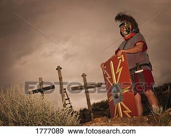 Stock Photograph - a roman guard. 
fotosearch - search 
stock photos, 
pictures, images, 
and photo clipart