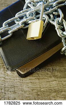 Stock Image - bible with a chain 
and lock. fotosearch 
- search stock 
photos, pictures, 
images, and photo 
clipart