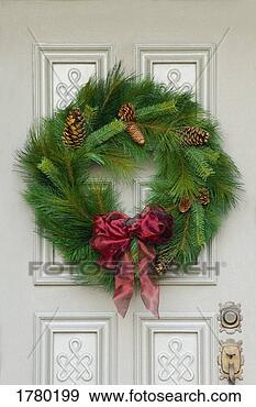 Stock Photograph - a christmas wreath. 
fotosearch - search 
stock photos, 
pictures, images, 
and photo clipart
