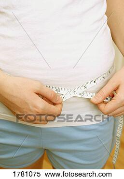 Stock Image - measuring waistline. 
fotosearch - search 
stock photos, 
pictures, images, 
and photo clipart