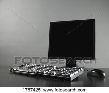 Stock Image - flat screen computer 
monitor with keyboard 
and mouse. fotosearch 
- search stock 
photos, pictures, 
images, and photo 
clipart