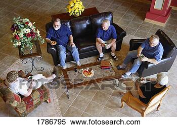Stock Image - group of seniors 
visiting. fotosearch 
- search stock 
photos, pictures, 
images, and photo 
clipart