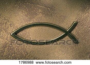 Stock Photo - jesus fish symbol. 
fotosearch - search 
stock photos, 
pictures, images, 
and photo clipart