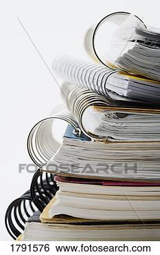 Stock Photo - coil-bound documents. 
fotosearch - search 
stock photos, 
pictures, images, 
and photo clipart