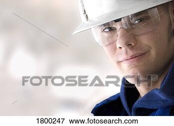 Picture - portrait of a 
blue collar worker. 
fotosearch - search 
stock photos, 
pictures, images, 
and photo clipart
