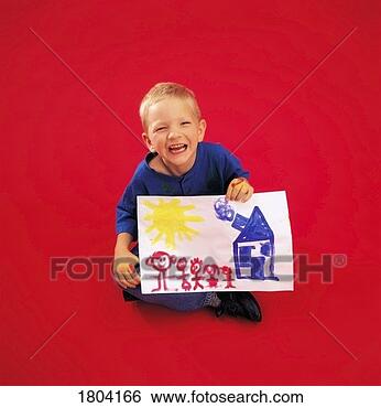 Stock Photo - child posing and 
holding painting. 
fotosearch - search 
stock photos, 
pictures, images, 
and photo clipart