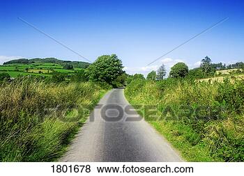 Stock Photo - country road, 
cuilcagh cross 
roads, co waterford, 
ireland. fotosearch 
- search stock 
photos, pictures, 
images, and photo 
clipart
