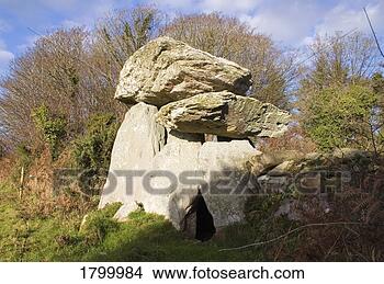 Stock Photo - the dolmen at 
knockeen, near 
tramore, co waterford, 
ireland. fotosearch 
- search stock 
photos, pictures, 
images, and photo 
clipart