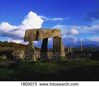 Stock Photo - dolmens, legananny 
dolmen, co down, 
ireland. fotosearch 
- search stock 
photos, pictures, 
images, and photo 
clipart