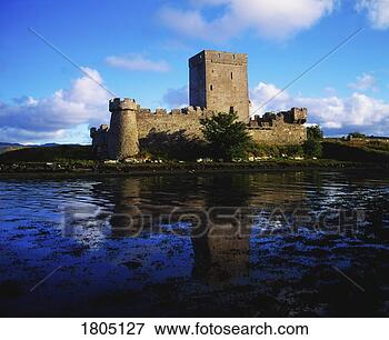 Picture - donegal - near 
creeslough, doe 
castle - 15th 
century ireland. 
fotosearch - search 
stock photos, 
pictures, images, 
and photo clipart