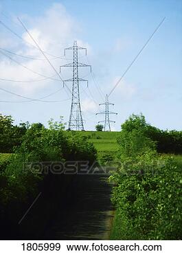 Stock Photograph - energy, electricity, 
pylons. fotosearch 
- search stock 
photos, pictures, 
images, and photo 
clipart