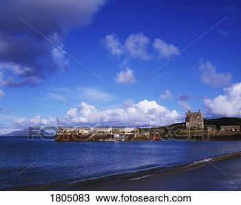 Stock Photo - harbour of clare 
island - ballytoohy, 
ireland. fotosearch 
- search stock 
photos, pictures, 
images, and photo 
clipart