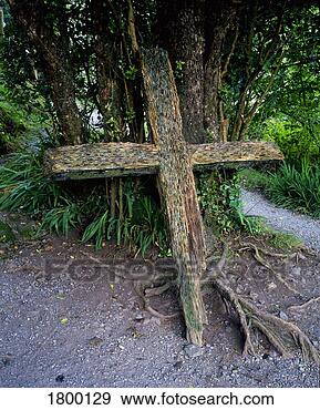Stock Photograph - money offering 
in a cross in 
gougane barra, 
county cork, ireland. 
fotosearch - search 
stock photos, 
pictures, images, 
and photo clipart