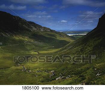 Stock Photography - owenwee pass, 
maghera bay in 
b/g, co donegal, 
ireland. fotosearch 
- search stock 
photos, pictures, 
images, and photo 
clipart