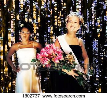 Picture - prom queen and 
jealous runner 
up. fotosearch 
- search stock 
photos, pictures, 
images, and photo 
clipart