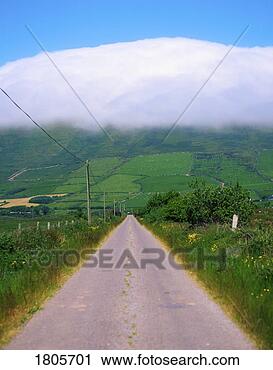 Stock Photography - road, near anascaul, 
co kerry, ireland. 
fotosearch - search 
stock photos, 
pictures, images, 
and photo clipart