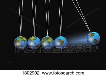 Stock Photo - swinging globes. 
fotosearch - search 
stock photos, 
pictures, images, 
and photo clipart