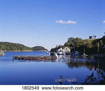 Stock Photograph - waterway in nova 
scotia. fotosearch 
- search stock 
photos, pictures, 
images, and photo 
clipart