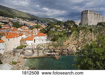 Stock Photo - lovrijenac fortress, 
city of dubrovnik, 
croatia. fotosearch 
- search stock 
photos, pictures, 
images, and photo 
clipart