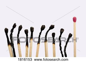 Stock Photo - burnt matches. 
fotosearch - search 
stock photos, 
pictures, images, 
and photo clipart