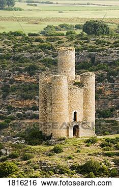 Stock Photo - small tower adjacent 
to the castle 
at alarcón,  cuenca, 
 castilla -. fotosearch 
- search stock 
photos, pictures, 
images, and photo 
clipart