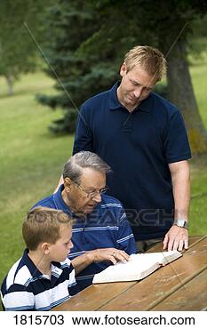 Stock Photo - three generations 
reading the bible. 
fotosearch - search 
stock photos, 
pictures, images, 
and photo clipart