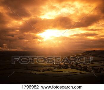 Stock Photo - farmscape at sunset, 
loughcrew, co 
meath, ireland. 
fotosearch - search 
stock photos, 
pictures, images, 
and photo clipart