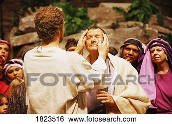 Stock Photo - jesus healing 
the blind. fotosearch 
- search stock 
photos, pictures, 
images, and photo 
clipart