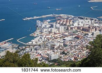 Stock Photo - gibraltar town, 
gibraltar. fotosearch 
- search stock 
photos, pictures, 
images, and photo 
clipart