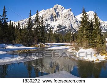 Stock Photo - mount kidd, banff 
national park, 
alberta, british 
columbia, canada. 
fotosearch - search 
stock photos, 
pictures, images, 
and photo clipart