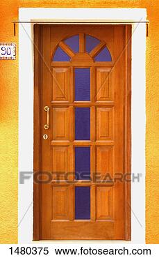 Stock Image - colorful home 
entrance island 
of burano venetian 
lagoon italy. 
fotosearch - search 
stock photos, 
pictures, images, 
and photo clipart