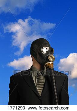 Stock Photography - businessman wearing
gas mask. fotosearch
- search stock
photos, pictures,
images, and photo
clipart