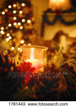 Stock Photo - christmas candle. 
fotosearch - search 
stock photos, 
pictures, images, 
and photo clipart