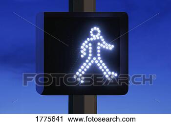 Stock Photography - walk street sign. 
fotosearch - search 
stock photos, 
pictures, images, 
and photo clipart