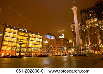 Stock Photography - california,  san 
francisco,  union 
square evening, 
 macy's and westin. 
fotosearch - search 
stock photos, 
pictures, images, 
and photo clipart