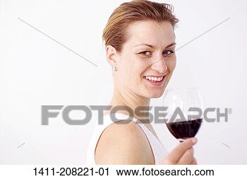 Hazır Fotoğraflar - kadin,  içiyor, 
 kizil,  şarap. 
fotosearch - foto, 
resim, görüntü 
ve foto klipart 
ara