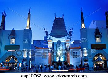 Stock Photo - california, los 
angeles, mann's 
chinese theater 
at night. fotosearch 
- search stock 
photos, pictures, 
images, and photo 
clipart