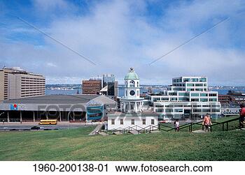 Stock Photography - canada, nova scotia, 
halifax, old town 
clock and skyline. 
fotosearch - search 
stock photos, 
pictures, images, 
and photo clipart