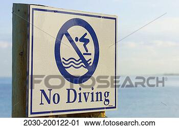 Stock Photography - bahamas, no diving 
sign on beach. 
fotosearch - search 
stock photos, 
pictures, images, 
and photo clipart
