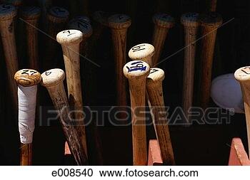 Stock Photography - baseball bats 
standing on end. 
fotosearch - search 
stock photos, 
pictures, images, 
and photo clipart