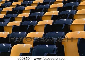 Stock Photo - empty row of seats 
in sports stadium. 
fotosearch - search 
stock photos, 
pictures, images, 
and photo clipart
