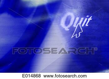 Stock Illustration - quit text with 
arrow. fotosearch 
- search clipart, 
illustration, 
drawings and vector 
eps graphics images