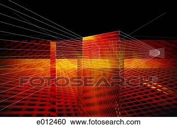 Stock Illustration - red towers on 
grid landscape. 
fotosearch - search 
clipart, illustration, 
drawings and vector 
eps graphics images