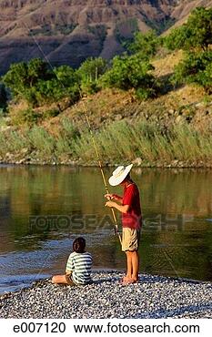 Stock Photography - adult and child 
fishing together. 
fotosearch - search 
stock photos, 
pictures, images, 
and photo clipart