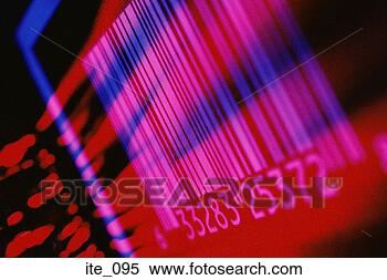 Stock Image - barcode in infrared 
light. fotosearch 
- search stock 
photos, pictures, 
images, and photo 
clipart