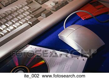 Stock Photo - mouse, keyboard 
and cd-rom. fotosearch 
- search stock 
photos, pictures, 
images, and photo 
clipart