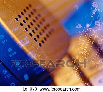 Stock Photography - multiple exposure 
of telephone, 
receiver and printedcircuit 
board. fotosearch 
- search stock 
photos, pictures, 
images, and photo 
clipart