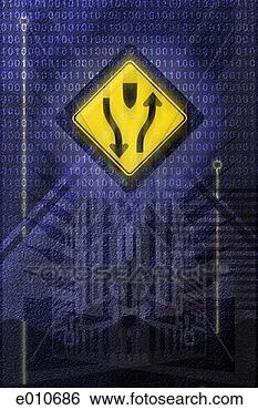 Stock Illustration - blurred two-way 
sign with binary 
numbers behind. 
fotosearch - search 
clipart, illustration, 
drawings and vector 
eps graphics images