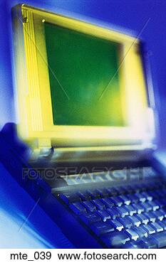 Stock Photograph - laptop computer 
with screen raised 
to vertical position. 
fotosearch - search 
stock photos, 
pictures, images, 
and photo clipart